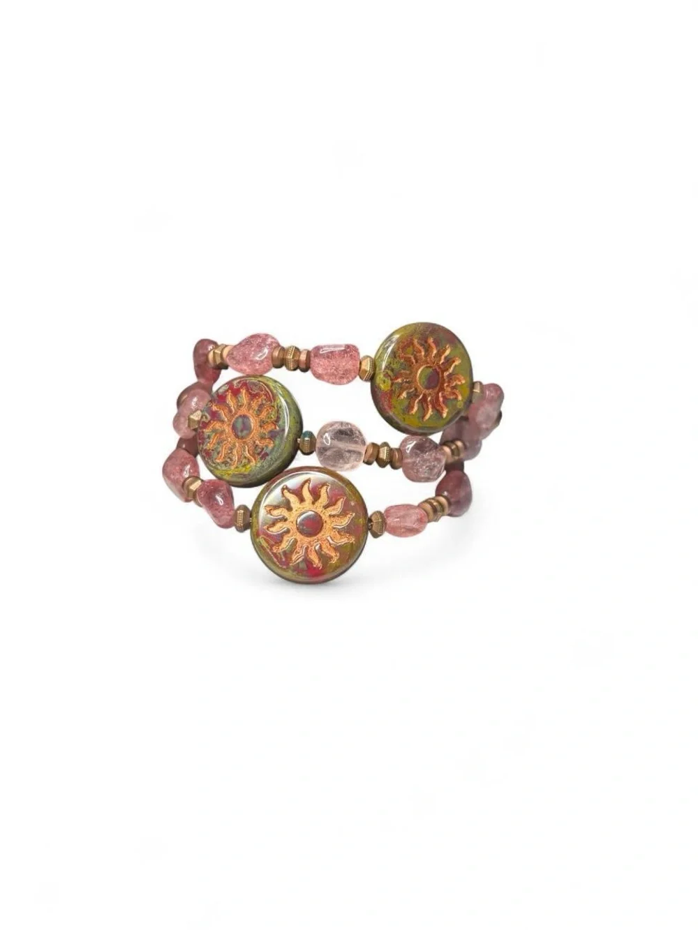 Energy Artist Julia Love & Harmony Bracelet Set of 3 | Strawberry Quartz ✨